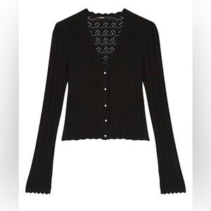Auth Maje Mimoselle Pointelle Cardigan